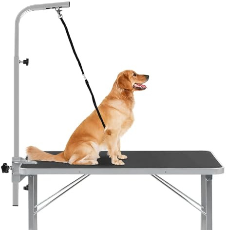 Pet Dog Grooming Table 60-105CM Adjustable Pet Grooming Arm Extensible | 60-105CM Height Adjustable for Large and Small Dogs,Cats