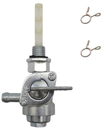Strongthium Robinet d'Essence Réservoir M10x1,25mm pour Groupe Électrogène/Compatible avec Honda CRF50, Dirt Bike, Briggs Stratton 310574GS, Generac, Champion, Taotao ATV, Vanne d'Arrêt Carburant