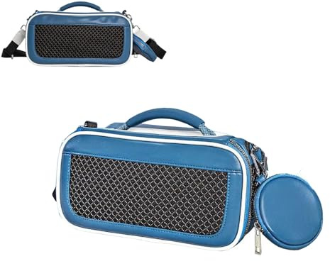 JOYSOG Travel Case for Bose SoundLink Max Portable Speaker Protective Storage Organizer with Mini Bag and Shoulder Strap (Blue)