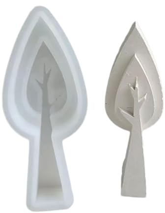 Oxxggkao Stampo in silicone a forma di albero per sapone, gesso, resina, silicone, decorazioni per desktop, stampi