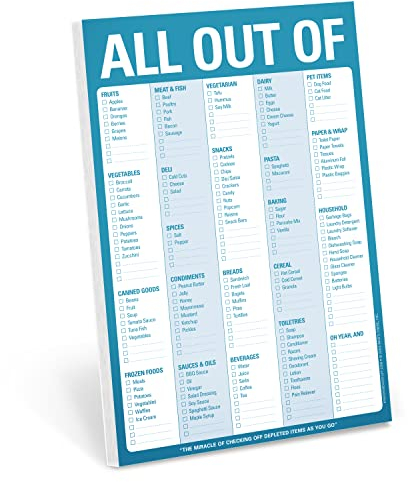 Knock Knock Pad: All Out of Pad Blue (magnet)