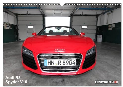 Vollblut-Sportler (Wandkalender 2026 DIN A3 quer), CALVENDO Monatskalender: Audi R8 Spyder V10 5.2 FSI (CALVENDO Mobilitaet)