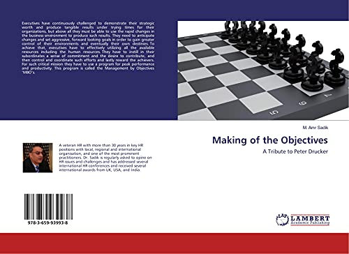 Making of the Objectives: A Tribute to Peter Drucker