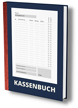 Kassenbuch: A5 Blau- Einfaches Einnahmen und Ausgaben Buch für Einzelunternehmer, Selbständige und Vereine. Auch als Haushaltsbuch geeignet. Über 2000 ... Mwst. (Kassenbuch Kleinunternehmer, Band 4)