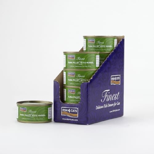 Fish4Cats Finest - Tuna Fillet with Green Lipped Mussel - 10 x 70g