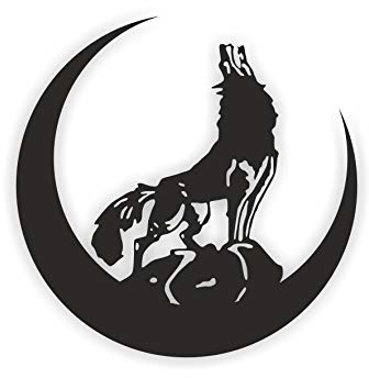 Saphir Design Wandtatto M04.08 Bozkurt/Ay Yildiz (Schwarz Matt - 60x60 cm)