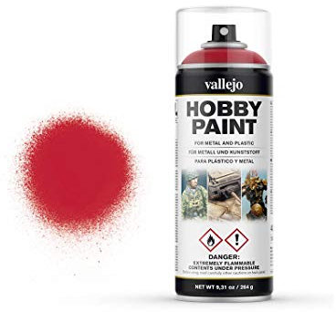 AV Vallejo Hobby Spray Paint 28023 Bloody Red (400ml)