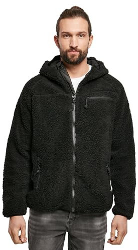 Brandit Teddyfleece Worker Jacket, Uomo, Black, 7XL