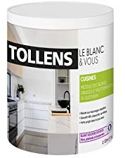 Tollens – Pintura de cocina blanca – Muros, techos y carpintería – Terciopelo sedoso – Lavable – Blanco 1 L = 12 m2