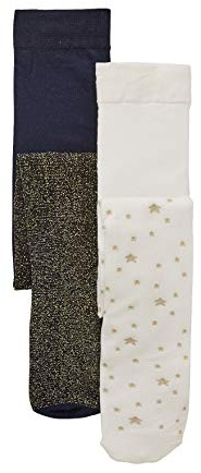 Vertbaudet 2er-Pack Mädchen Baby Glitzer-Strumpfhosen