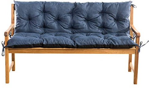 Mayaadi Home Gartenbankauflage Bankauflage Bankkissen Sitzkissen Polsterauflage Sitzpolster Dunkelblau 180x60x50cm