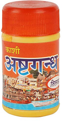 IBA Indianbeautifulart Ashtagandha Sandelholz Tilak Duftende Puja Tilak Pulver, 1 Stuck - 60 G