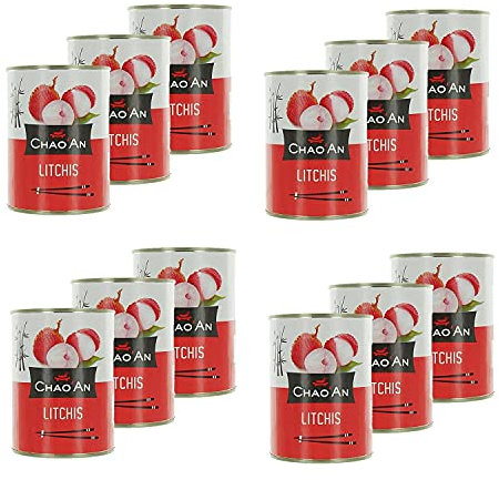 Lot 12x Litchis au sirop - boîte 567g