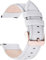 Fullmosa Cross Bracelet de Montre de 14mm en Cuir Véritable Bracelet à Attache Rapide pour Hommes et Femmes -14mm Blanc+Boucle en Or Rose