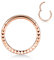 AROWRO Nase Septum Ringe Daith Ohrringe Helix Tragus Rook Septum Nase Daith Piercing Schmuck Septum Schmuck Septum Clicker Knorpel Helix Tragus Lobe Ohrringe Roségold Chirurgenstahl 16G 6mm