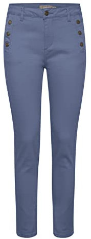 fransa FRMAX PA 1 Damen Hose Stoffhose mit Stretch-Anteil Tight-Fit, Größe:38, Farbe:Infinity (174015)