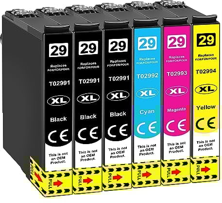 Jhaan Druckerpatronen Kompatibel für Epson 29XL 29 XL Epson XP 342 Druckerpatronen für Expression Home XP-342 XP-332 XP-235 XP-245 XP-255 XP-335 XP-345 XP-355 XP-432 XP-435 XP-442 XP-445 XP-452