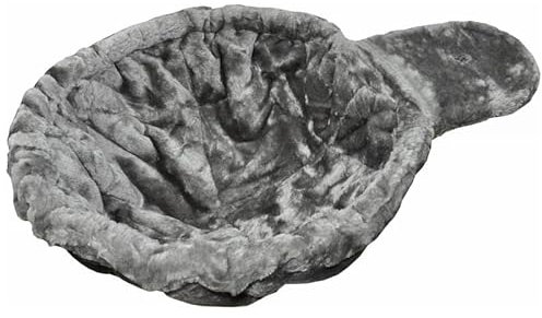 nanook Kratzbaum Liegemulde für schwere Katzen - Größe XXL - 45 cm Ø, Tiefe 12 cm - grau