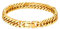 Bandmax Herren Panzerkette Armband 8MM Breite Cuban Link Armband Vergoldetes Armkettchen Punk Hip Hop Panzerarmband aus Edelstahl Mode Schicke Armkette Schmuckstück