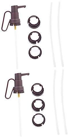 Anneome 2 Sets Press Mouth Press Syrup Dispenser Coffee Dispenser Ketchup Bottle Mouth Wash Dispenser Coffee Syrups Hand Soap Dispenser Pump Kitchen Accessory Multipurpose Oil Can Pe Resin