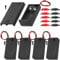 MKBKLLJY 5St. 9v Batteriehalter Basisbox 9V Schwarz Batteriegehäuse mit Schalter 9v Batteriegehäuse mit ON/Off Schalter Drahtabdeckung Krokodilklemmen und Montageschrauben für DIY Gleichstromgeräte