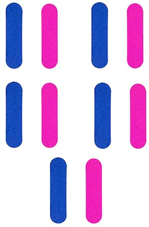 Limes a Ongles, 10 Pcs Mini Limes à Ongles, Professionnelles Nail Files, Lime à Ongles Double Face, Manucure Accessoires