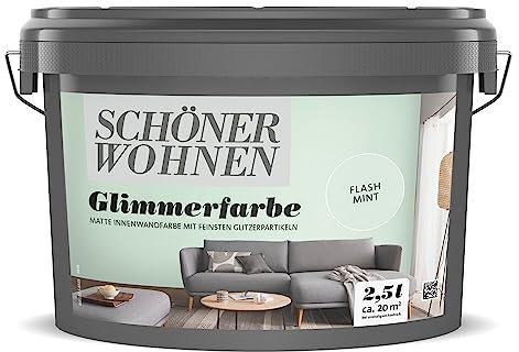 Schöner Wohnen Trendstruktur Glimmerfarbe Flash Mint 2,5 l