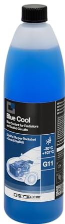ERRECOM Blue Cool, Liquido Radiatore Blu -30°C/+107°C, antigelo G11 con Pacchetto inibitore Nap Free, Pronto all’Uso, 1 Litro