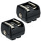 JJC Adattatore per flash hot shoe con presa di sincronizzazione per slitta standard ISO e per flash flash Sony Multi Interface Shoe MIS (2 pezzi)
