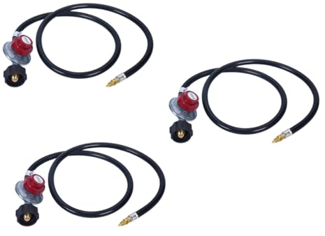 Supvox Druckminderer 3St Propan-Regler Propangasregler Gas Regler einstellbar Grill Unterdruckwächter