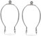 Cabilock 2St Stehleuchte Horn schicke Lampenhalterung Gartenlampenhalter Lichtständer Hauptlampenstand tischlampe the desk lamp schreibtischlamp floor lamp lampenschirm Metall Stehlampe