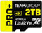 TEAMGROUP Scheda A2 Pro Plus da 2 TB Micro SDXC UHS-I U3 A2 V30, R/W fino a 160/110 MB/s per Nintendo Switch, Steam Deck, dispositivi di gioco, tablet, smartphone, riprese 4K, con adattatore