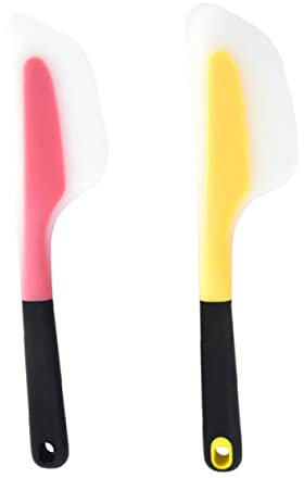 GOOHOCHY 2pezzi Spatola in Silicone Per Cucina Spalmapanna e Spalmaburro Raschietto Resistente Al Calore Utensile Da Cucina Multifunzionale