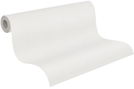 A.S. Création Uni-Vliestapete mit Struktur – Creme – 10,05 x 0,53 m | Einfarbig & vielseitig kombinierbar – matte Wandtapete, ansatzfrei & spurlos abziehbar – für Wohn-, Schlaf- & Arbeitszimmer