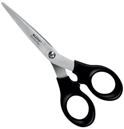 Leitz Edelstahlschere 165 mm, Edelstahlschere 165 mm in einer plastikfreien Verpackung, 54230095
