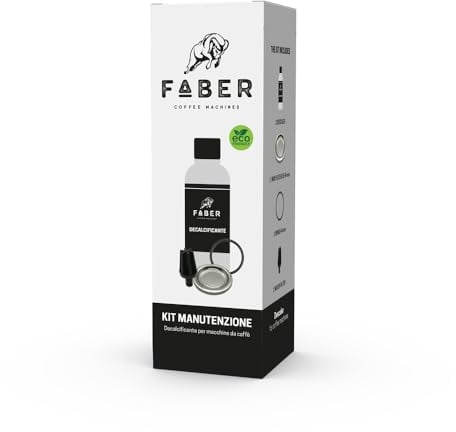 FABER COFFEE MACHINES | Wartungsset für Kaffeepadmaschinen | Entkalker speziell zum Entsperren und Reinigen von Kesseln