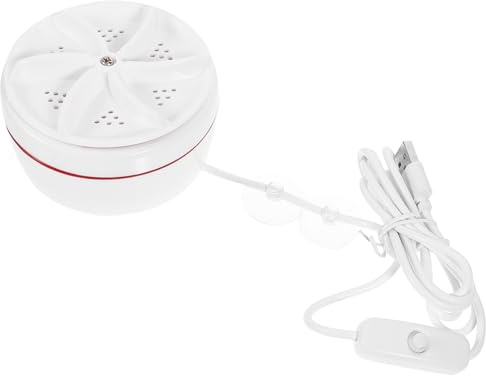 USB Kleiner Waschmaschine Tragbar für Reisen, 30w, 15-20 Liter, Weiß | ABS und Kupfer, Hohe Drehkraft, Kompakt für Dienstreise und Unterkunft, mit Schalter im Karton