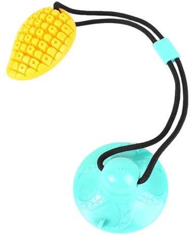 Suction Cup Dog Tug Toy | Pet Treat Dispenser | Interactive Teething Toys, Treat Dispensing Dog Toys, Puppy Enrichment Teeth Cleaning Ball for Small Medium Large Dogs