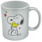 Taza de Peanuts Snoopy Woodstock, pequeños regalos para mujeres, hombres o niños, Navidad, varios diseños, taza de café, taza de té, 330 ml (plata metálica, 330 ml, cacahuetes)