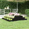 KLYEON Fioriera Nera 110x110x27 cm in Legno Massello di Pino,Fioriera in Legno Design a Scala per Piante e Fiori Robusta e Decorativa Vasi e fioriere