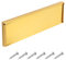 11.5 Inch Internal Letter Box Draught Excluder Metal Letter Box Flap Door Letterbox Flap Cover with Brush & Flap Gold Brass Finish Letter Box Cover for Wood, uPVC & Composite Doors