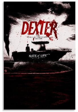 Naposee Dexter Poster, Vintage-/Retro-TV-Serie, Musikposter für Zimmer, ästhetische Leinwand, Wandkunst, Schlafzimmerdekoration, 30 x 45 cm