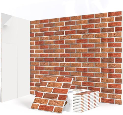 JBER Lot de 12 panneaux acoustiques autocollants, insonorisants, haute densité pour studios d'enregistrement, salle de jeux, maison, bureau, 30 x 30 x 1 cm (rouge)