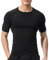 Mens Compression Top Short Sleeve Shirts Running Design Quick Dry Base Layer T-Shirts for Gym Sports Fitness Workout Cycling,Training,Black,XS