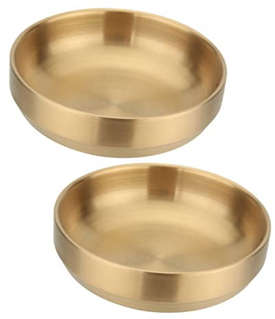 IMIKEYA 2pezzi Ciotola Per Salsa Ciotola Per Condimenti Da Cucina Per Alimenti in Acciaio Resistente Accessorio Da Cucina Facil Pulire Trasportare