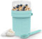 MRUN BONE Müslibecher To Go mit Gabel-Löffel, Auslaufsichere Joghurtbecher To Go, Müslibecher für Unterwegs, Arbeit, Schule, Picknick, 450ml+250ml, (Mint Blau)