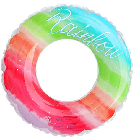 Sosoport Salvagente Con Motivo Arcobaleno Salvagente Galleggiante Salvagente Per Adulti Salvagente Arcobaleno Salvagente Arcobaleno