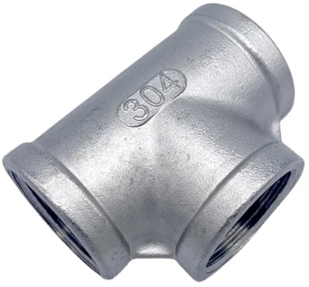 NFRFK 4 BSP NPT Femmina Tee 3 Modi Splitter 304 Tubo In Acciaio Inox Connettore Raccordo Acqua Gas Olio (BSPT SS316)