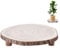 UNICRAFTALE 12-13 Inch Wood Cakes Stand Round Wooden Cupcake Pedestal Wood Slice with Legs Rustic Slice Cake Stand Wooden Cakes Holder for Wedding Birthday Party Event