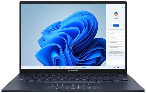 ASUS Zenbook 14 UX3405CA 14 FHD Touchscreen Laptop, Intel Core Ultra 7 255H, 16GB RAM, 512GB SSD, Intel Arc Graphics, Windows 11 Home, Thin & Light Ultrabook Notebook